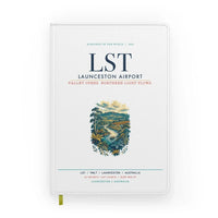 Thumbnail for Launceston Airport (LST) design on white notebook