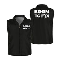 Thumbnail for Born To Fix Airplanes Thin Style aviation design printed on lightweight shell with sleeveless design thin vest.