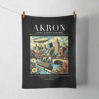 Thumbnail for AKRON - Poster - Towel - Black