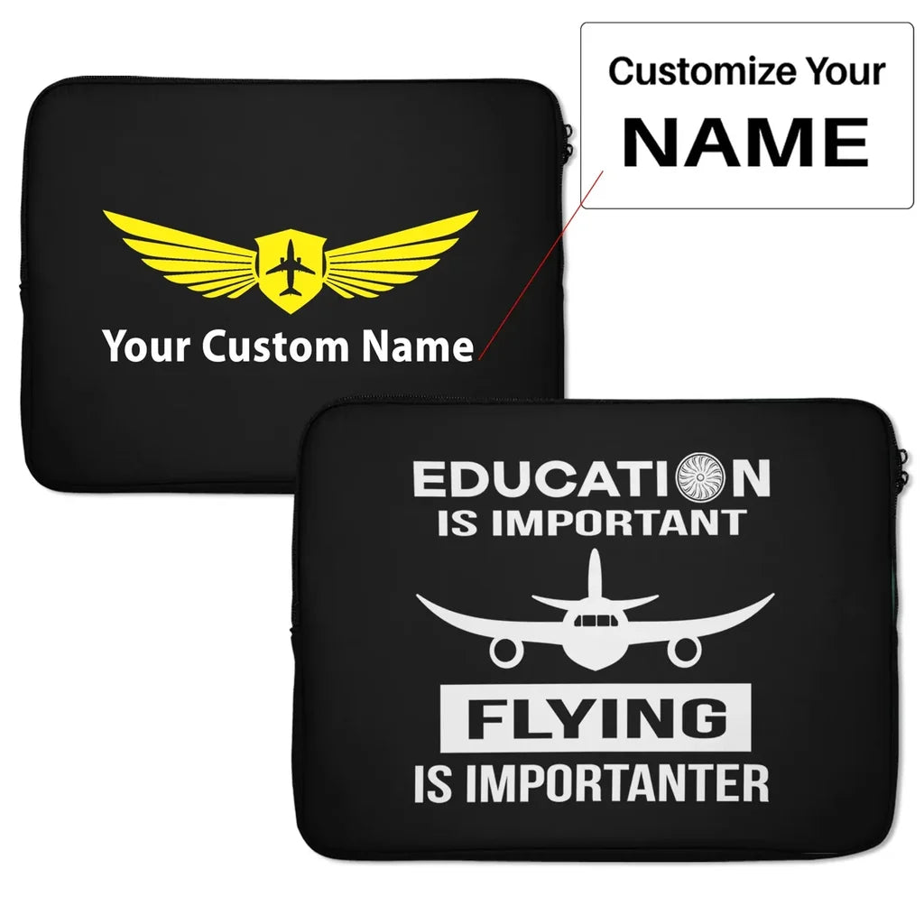 Flying is Importanter Laptop & aviation design on laptop & tablet case for laptop or tablet.