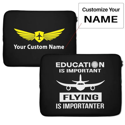 Flying is Importanter Laptop & aviation design on laptop & tablet case for laptop or tablet.