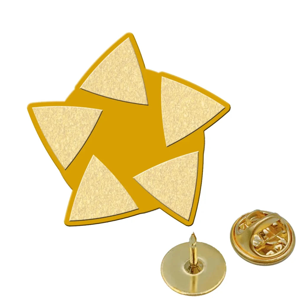 Star Alliance Airlines aviation hollow pin in polished alloy.