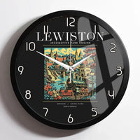 Thumbnail for LEWISTON - Poster - Wall Clock Framed - Black