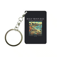 Thumbnail for HALF MOON BAY - Poster - Key Chain - Black