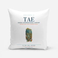 Thumbnail for Daegu International Airport (TAE) design on white pillow