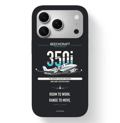 King Air 350i Case design on black iphone case