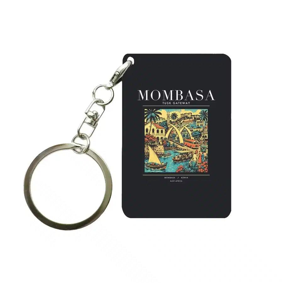 MOMBASA - Poster - Key Chain - Black
