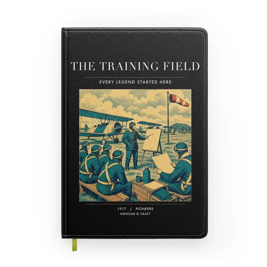 VINTAGE G4009 - The Training Field - Designed Notebooks design on black