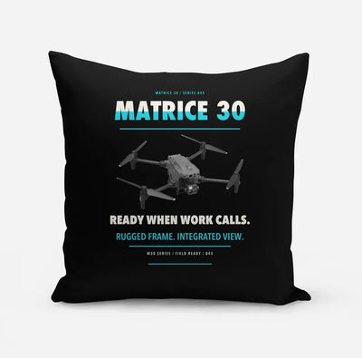 DJI Matrice 30 design on black pillow