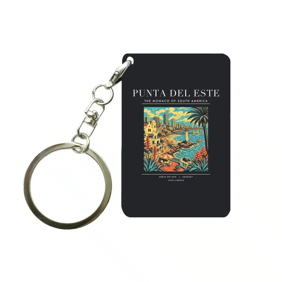 PUNTA DEL ESTE - Poster - Key Chain - Black