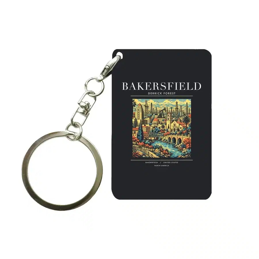BAKERSFIELD - Poster - Key Chain - Black