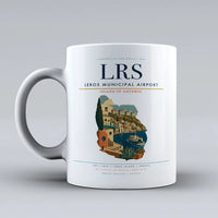 Thumbnail for Leros Municipal Airport (LRS) airport code design on white ceramic mug