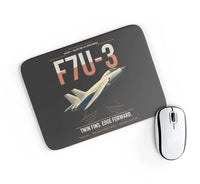 Thumbnail for F7U-3 Cutlass design on black rectangle mouse pad