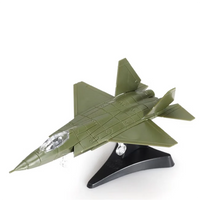 Thumbnail for J-31 Fighter Jet (J-31) Airplane Assembly Model Puzzle Building Mini Plastic Random color aviation themed Lego-style model airplane.