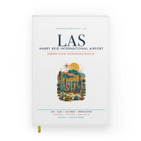 Thumbnail for Las Vegas Harry Reid International Airport (LAS) design on white notebook