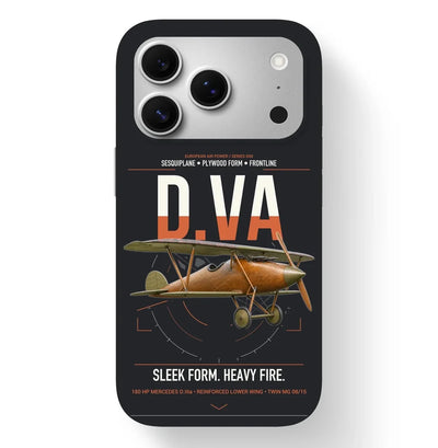 Albatros D.Va design on black magsafe iphone case, for iPhone 17 Pro