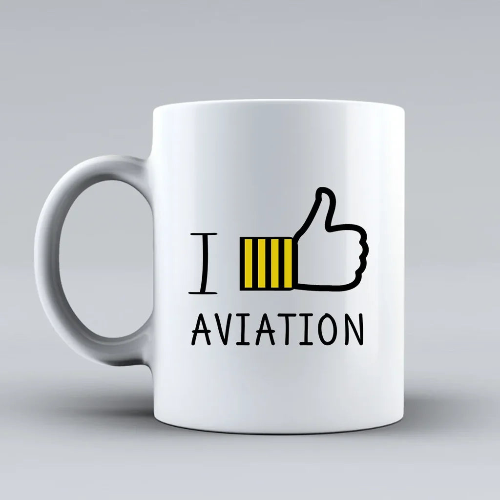 Customisable I Like Aviation Mug - view 2