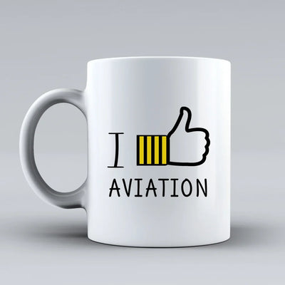 Customisable I Like Aviation Mug - view 2