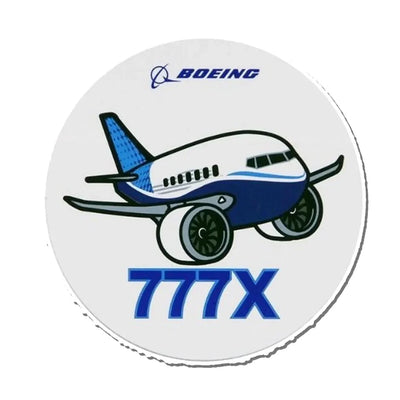 Official Version Boeing 777X Aircraft Chibi Style Airplanes sticker, Wide 6cm (2.3inches)