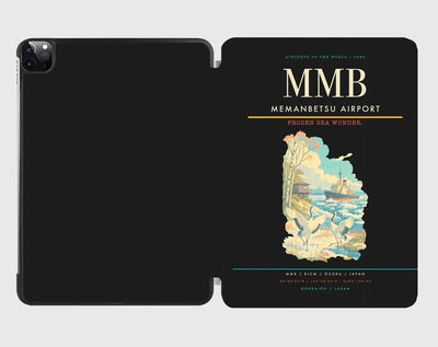 Memanbetsu Airport (MMB) design on black ipad tablet case
