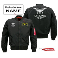 Thumbnail for Drone Pilot Jackets (Customizable) aviation design printed on comfortable shell with classic fit designed jacket.
