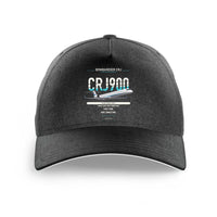 Thumbnail for Bombardier CRJ900 printed hat - black