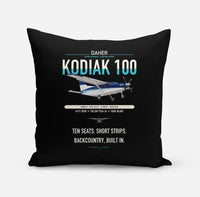 Thumbnail for Daher Kodiak 100 Series III design on black pillow