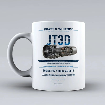 Mug design on white jt3d