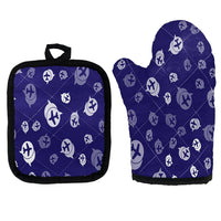 Thumbnail for Airplane Notification Theme Kitchen Glove & Holder aviation design on durable fabric with insulated lining kitchen glove holder.