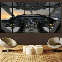 Thumbnail for Boeing 787 Cockpit canvas - 5 Pieces