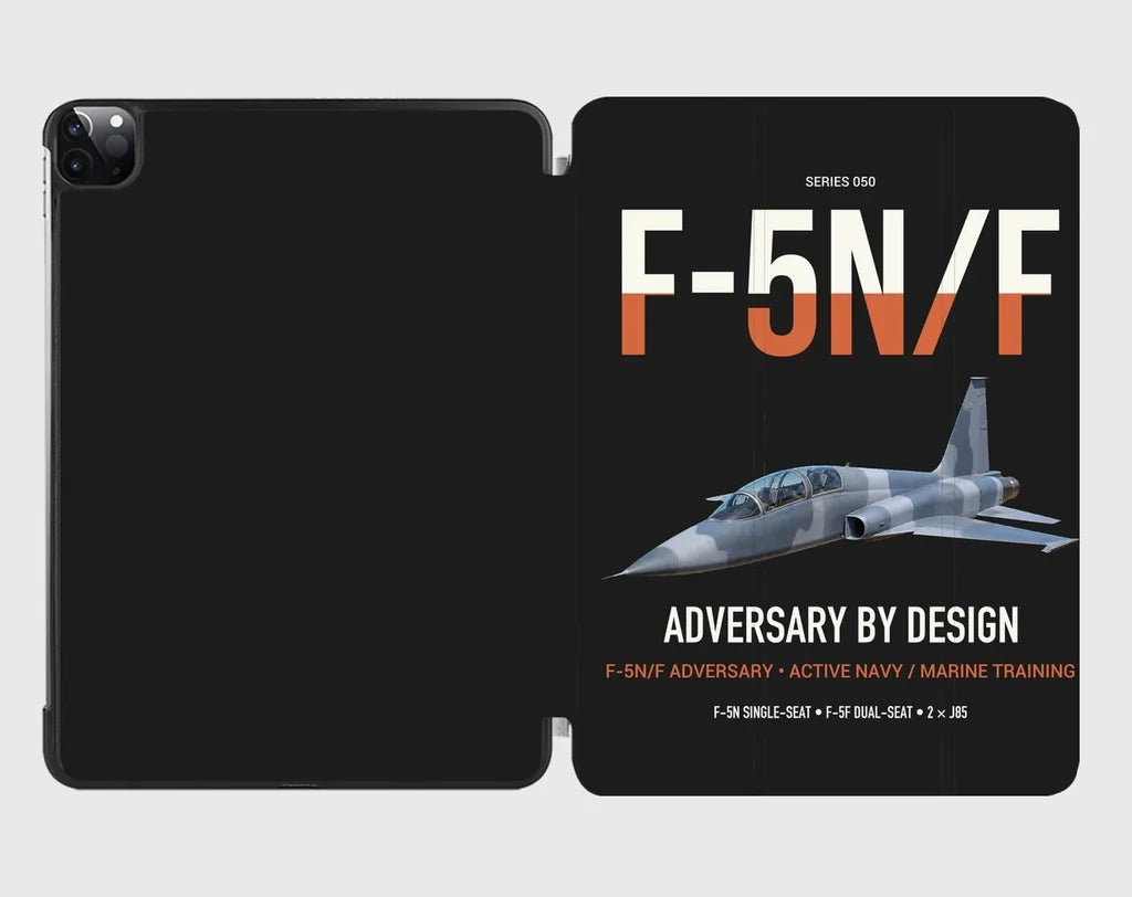 F-5N F Adversary design on black ipad tablet case