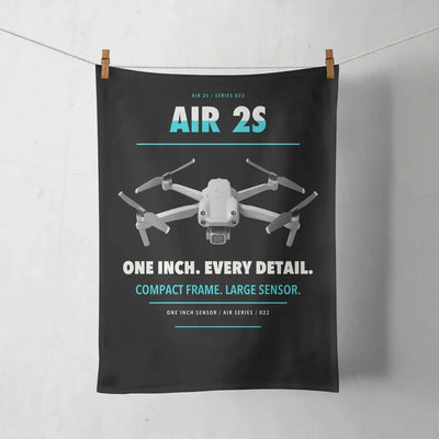 DJI Air 2S design on black towel