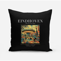 Thumbnail for EINDHOVEN - Poster - Pillow - Black