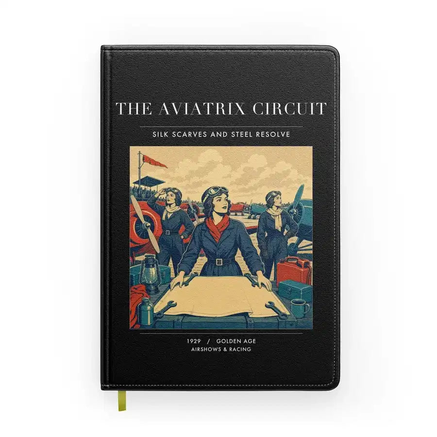 VINTAGE G4164 - The Aviatrix Circuit - Designed Notebooks design on black