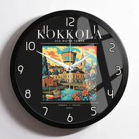 Thumbnail for KOKKOLA - Poster - Wall Clock Framed - Black