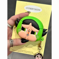 Thumbnail for Green Baby AirPods Protective Cover: Cute Cartoon Silicone Soft Shell aviation print premium AirPods case, fits AirPods.