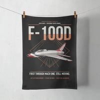 Thumbnail for F-100D Super Sabre design on black towel