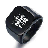 Thumbnail for Embraer E-190 & Plane aviation ring in stainless steel.