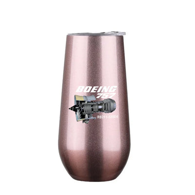 Boeing 757 & Rolls Royce Engine (RB211) 6oz Egg aviation design on 6oz egg cup, compact 6oz ceramic.