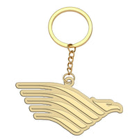 Thumbnail for Garuda Indonesia Airlines aviation hollow key chain in polished alloy.