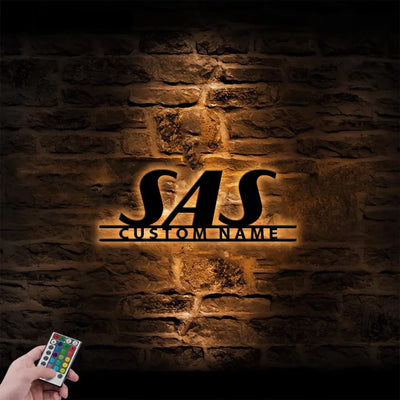 SAS Airlines aviation design on durable metal with LED metal wall art.
