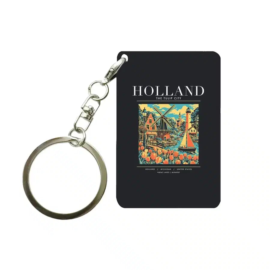 HOLLAND - Poster - Key Chain - Black