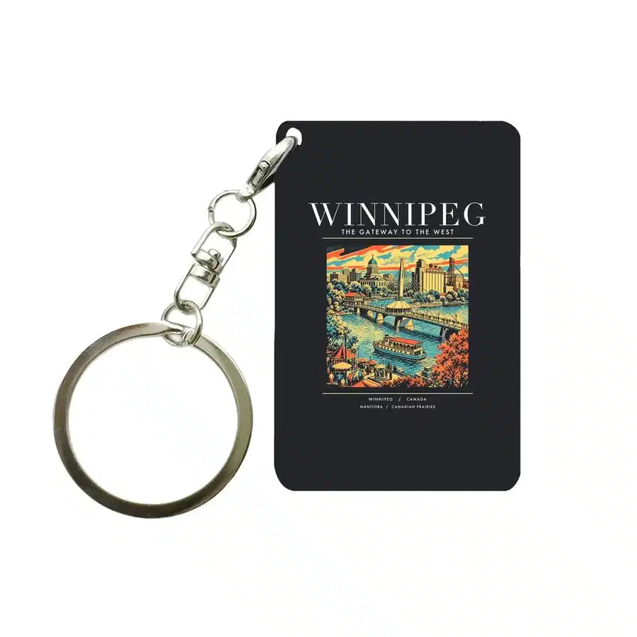 WINNIPEG - Poster - Key Chain - Black