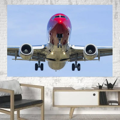 Face to Face with Norwegian Boeing 737 canvas - 1 Piece