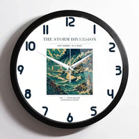Thumbnail for VINTAGE G4074 - The Storm Diversion - Designed Wall Clocks design on white framed