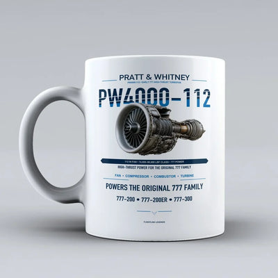 Mug design on white pw4000 112