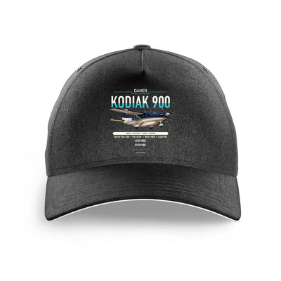 Daher Kodiak 900 design on black printed hat