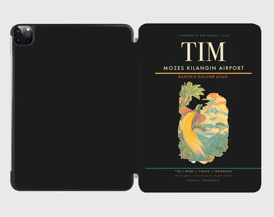 Mozes Kilangin Airport (TIM) design on black ipad tablet case
