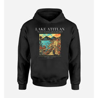 Thumbnail for LAKE ATITLAN - Poster - Premium Hoodie - Black