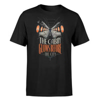 Thumbnail for SIGNAL 629 - The Cabin Glows Before The City - Premium T-Shirt design on black premium t shirt